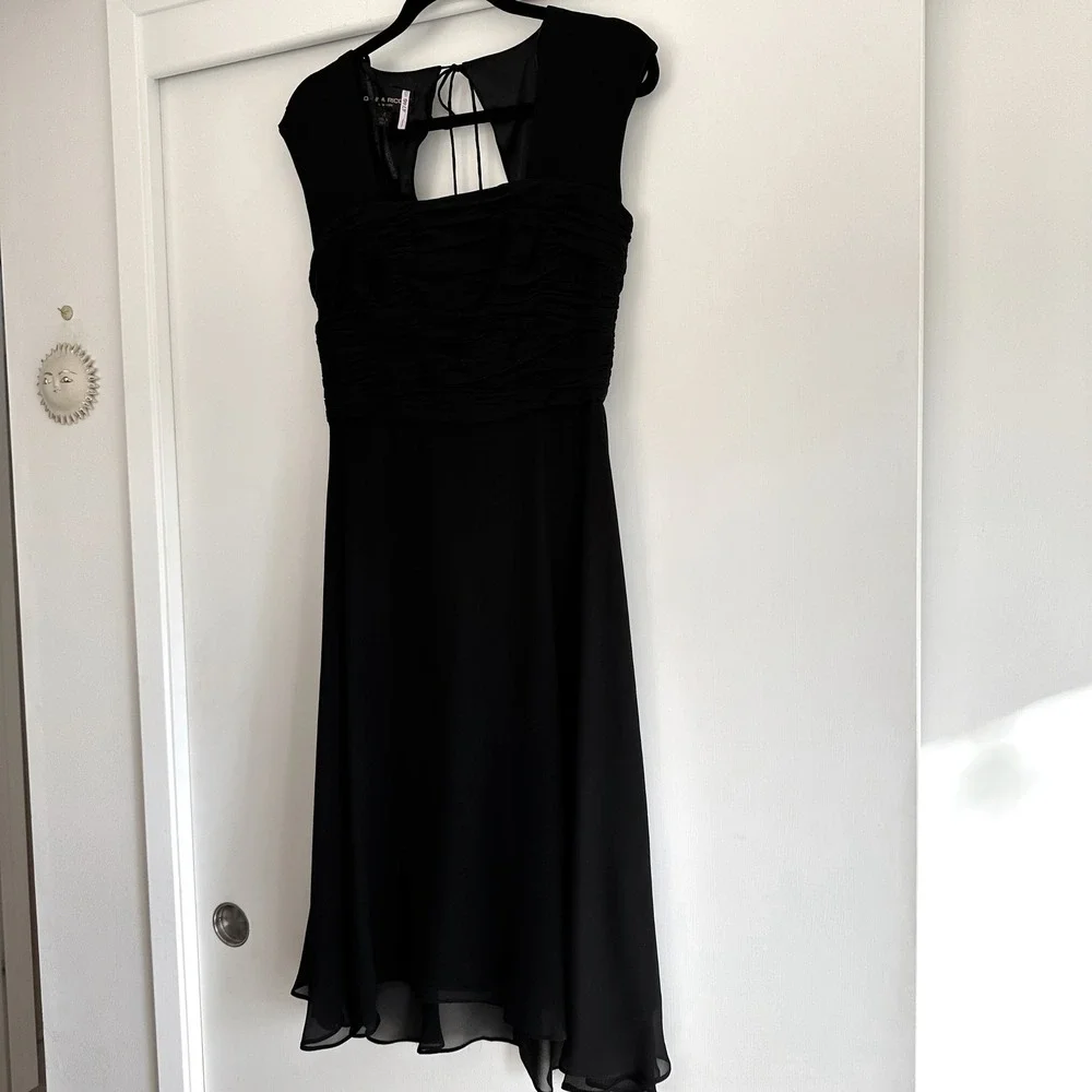 Donna Ricco New York Black Sheath‎ Dress, Size 6